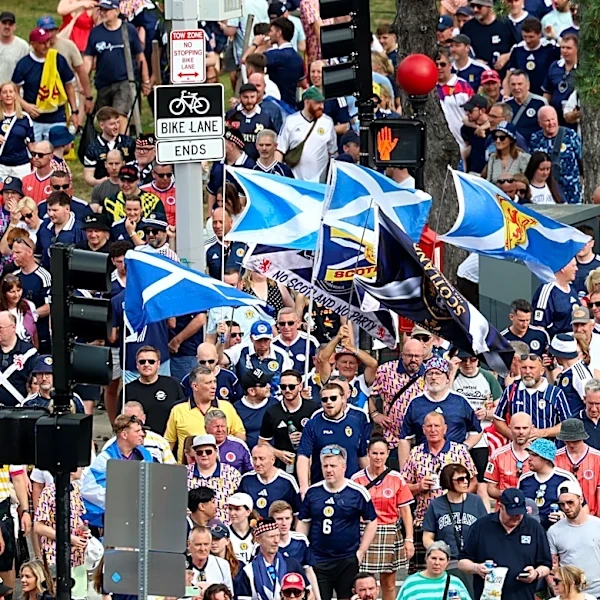 Move over, Red Sox Nation. Scotland's Tartan Army arrives at Fenway Park