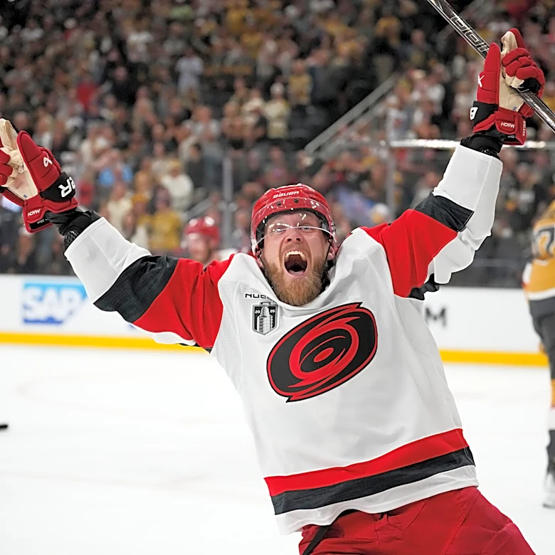 Hurricanes use stifling defense to blank Golden Knights 3-0 in Game 6 and win the Stanley Cup