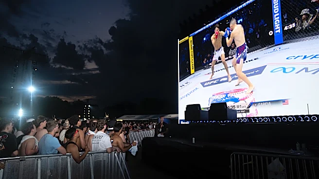 Logan Paul, Tkachuk brothers part of pre-fight festivities before a watch party on the Ellipse