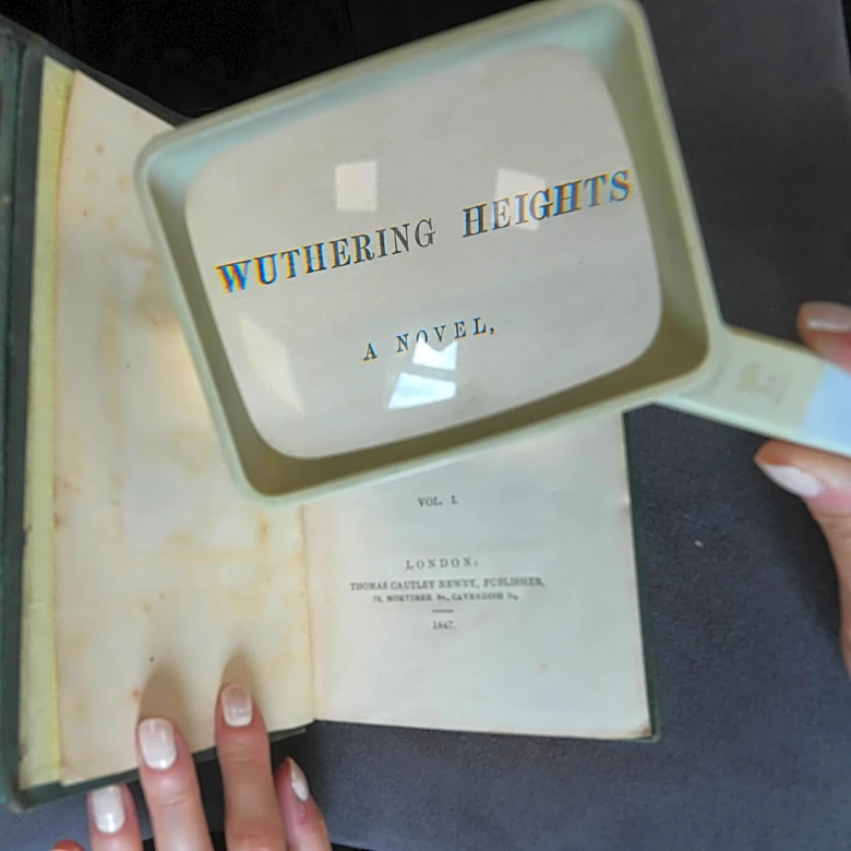 A rare first edition of 'Wuthering Heights' complete with spelling mistakes is up for auction