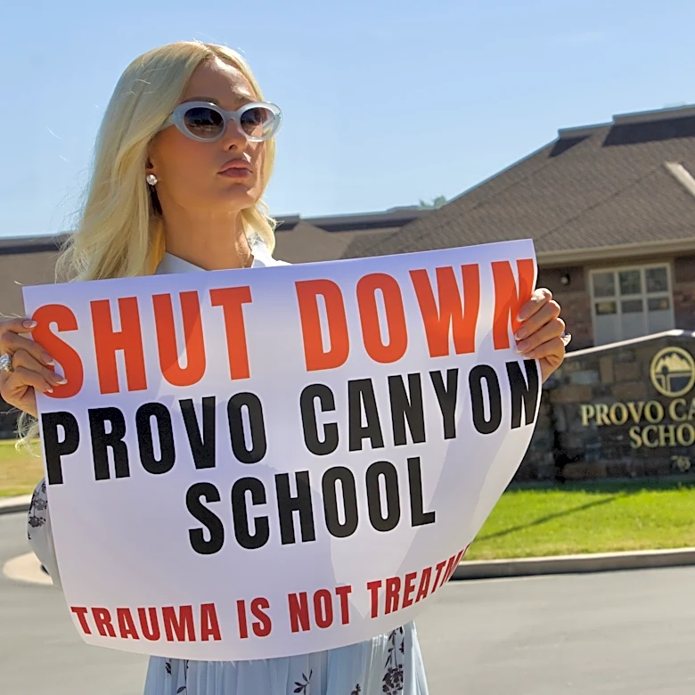 Paris Hilton returns to Utah 'troubled teen' facility to support others who allege mistreatment