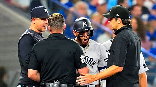 Yankees manager Aaron Boone speaks to MLB about José Caballero's delay-of-game warning