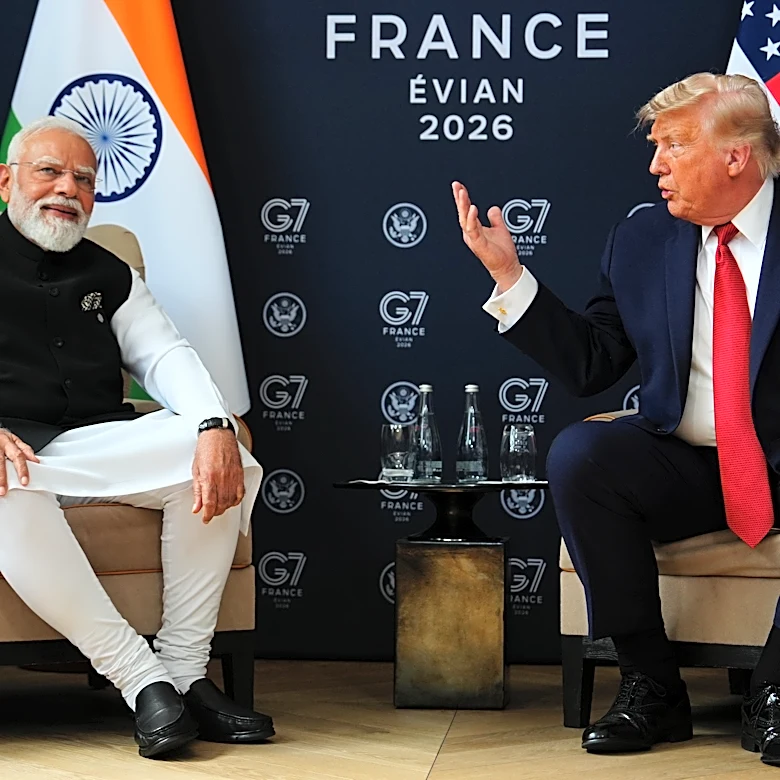 Trump has nothing but praise for Modi at G7 after tensions over US military strike, trade