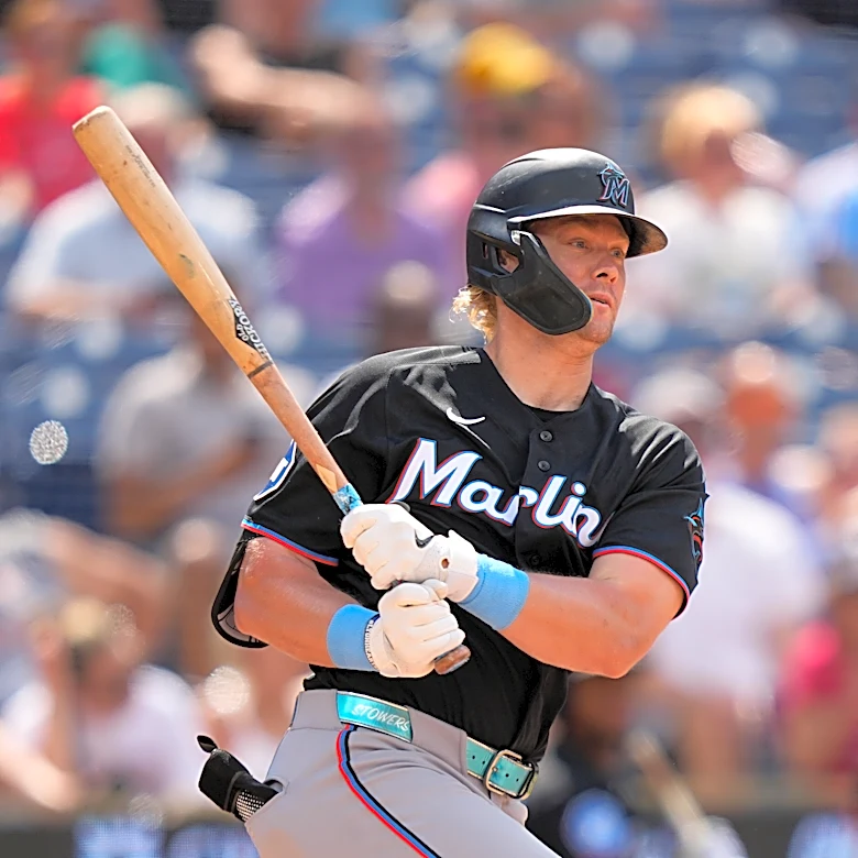 Stowers homers twice, drives in 5 runs to power the Marlins past the Phillies 12-4