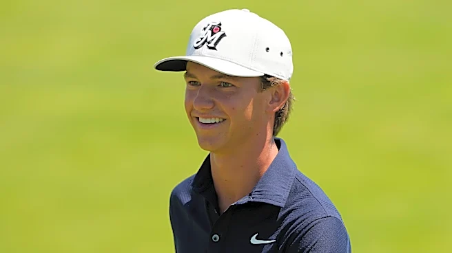 Miles Russell is 17 and in his first U.S. Open. It's not his first time against tour pros