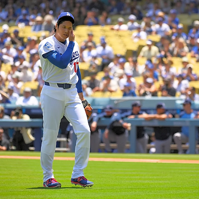 Shohei Ohtani’s bloody blister, a rough 5th inning and a Dodgers sweep