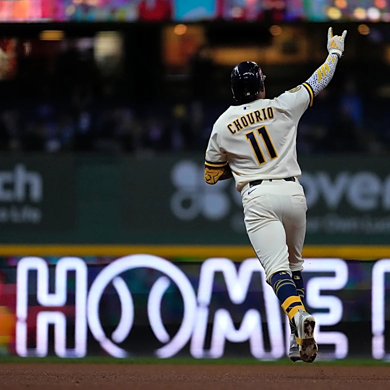 Yelich and Chourio homer as the Brewers beat the Guardians 9-4