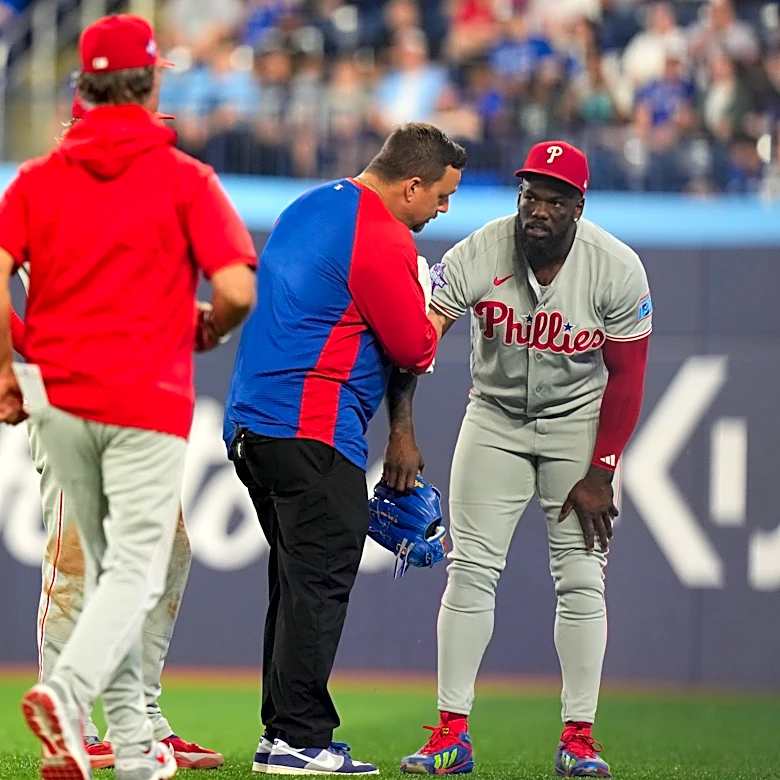 Phillies outfielder Adolis García will undergo season-ending surgery for lat injury