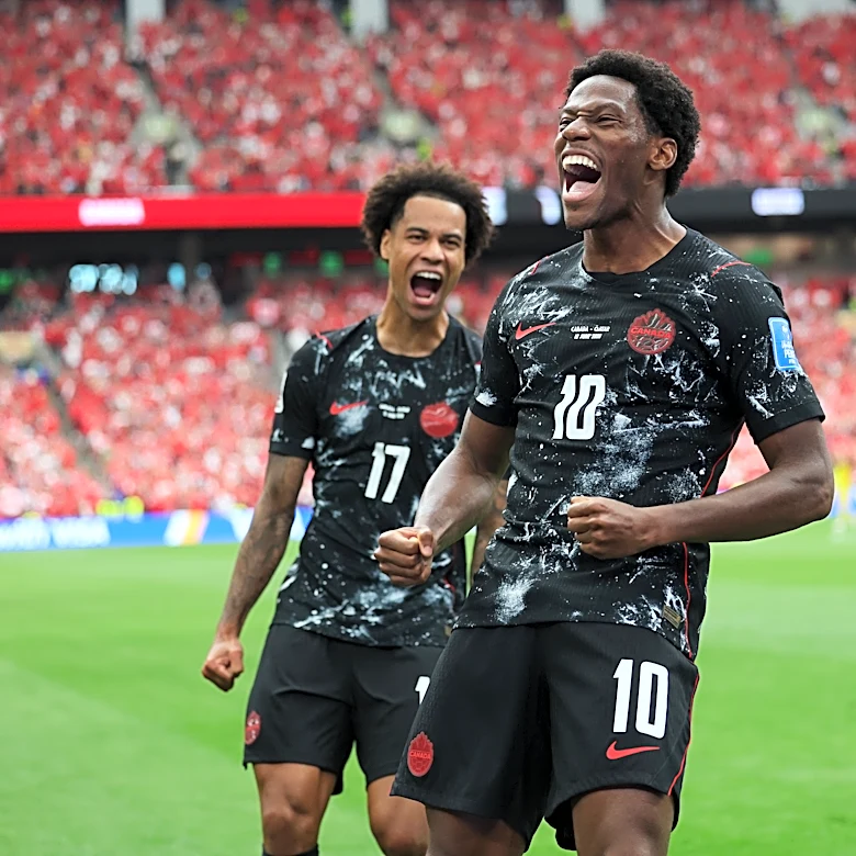 Jonathan David's hat trick propels Canada to its first World Cup win, 6-0 over Qatar