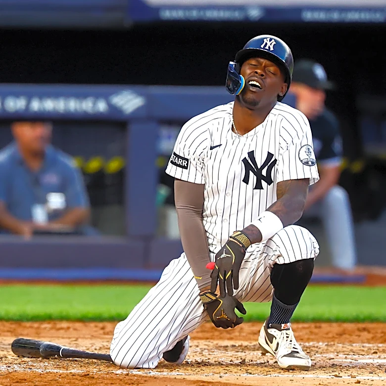 Yankees 2B Jazz Chisholm Jr. says he will not wear protective cup after fouling ball off his groin