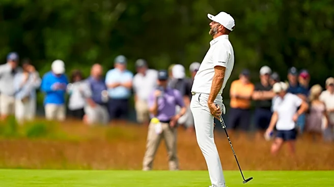 Dustin Johnson goes from 1 shot behind to scrambling to make the U.S. Open cut