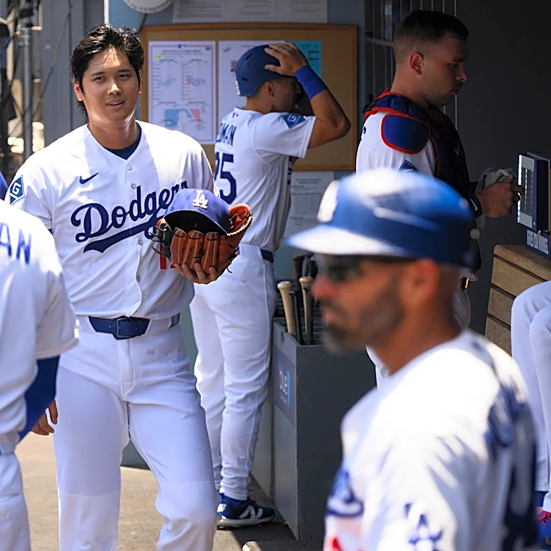 Ohtani not in Dodgers' lineup while away from team on paternity leave
