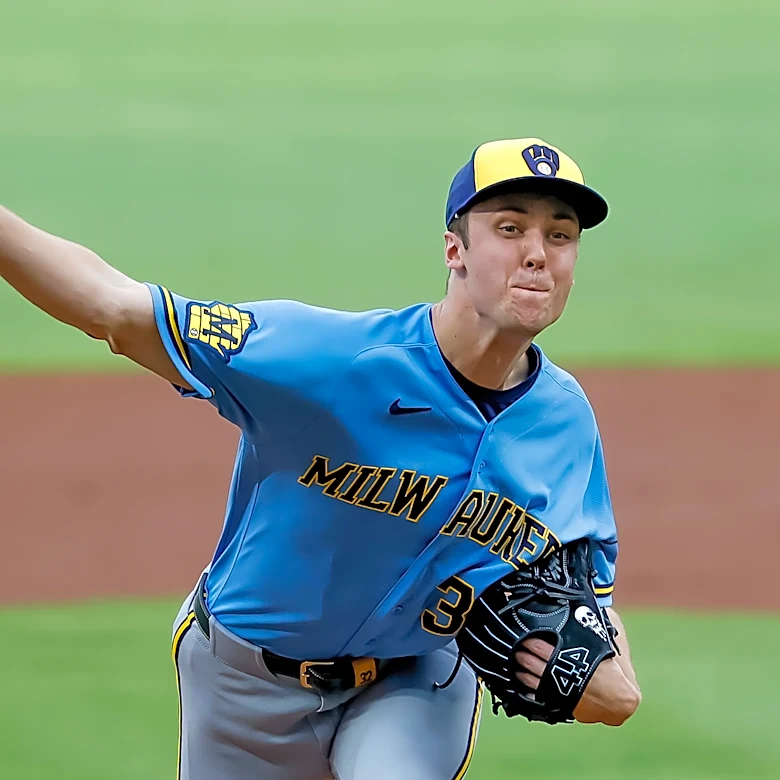 Brewers ace Jacob Misiorowski hits 104.2 mph, gives up 2 runs against Braves