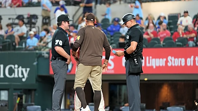Only 2 umpires were on the field at the start of the Padres-Rangers game