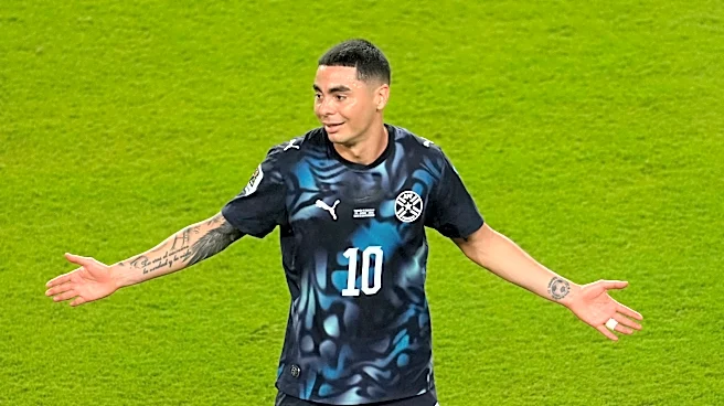 Paraguay's Miguel Almiron becomes 1st player red-carded at the World Cup for covering his mouth