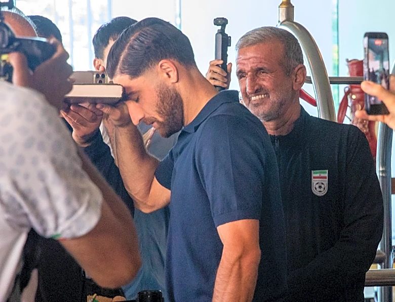 Come inside Iran's World Cup hotel in Tijuana, Mexico, where fans turn up to cheer