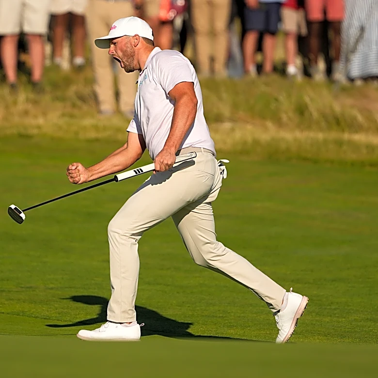 Wyndham Clark avoids record collapse and holds on to win the US Open