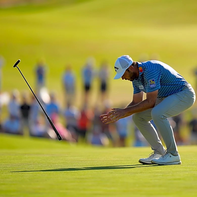 After missing his putt on the 18th hole, Sam Burns comes up one shot short at the US Open
