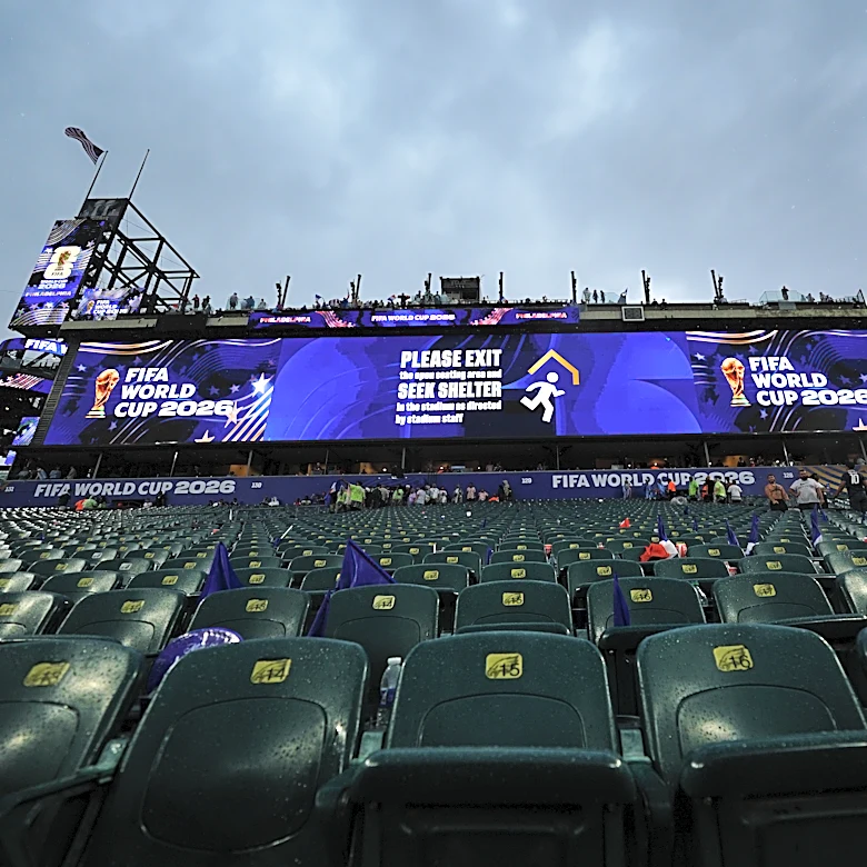 World Cup sees first weather delay, with France-Iraq game in Philadelphia paused for 2 hours