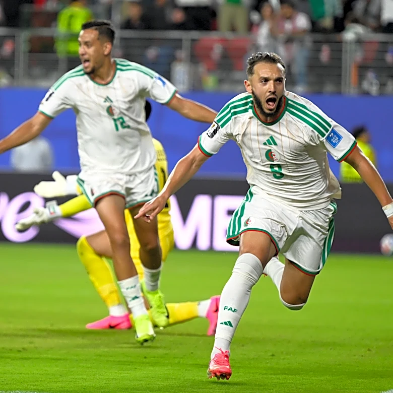Algeria rallies past Jordan 2-1 for its first win at a World Cup since 2014