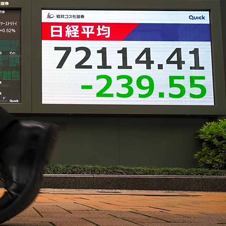 Asian shares mostly slip amid caution about the war in Iran
