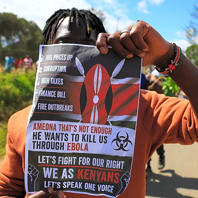 Kenya's health minister orders suspension of construction on a US-backed Ebola facility