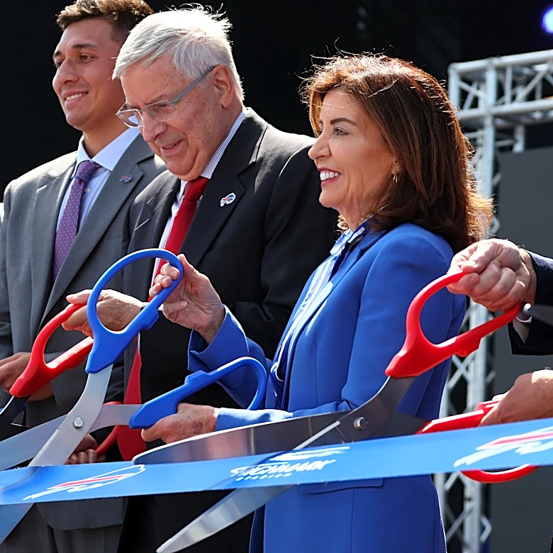 Bills owner Terry Pegula helps open team's new $2.1 billion stadium