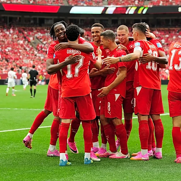 Switzerland wraps up first place in Group B at the World Cup with a 2-1 victory over Canada