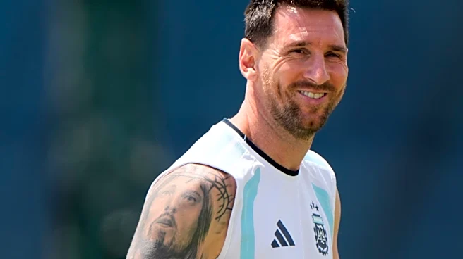 Lionel Messi celebrates his 39th birthday with Argentina teammates during a joyful World Cup