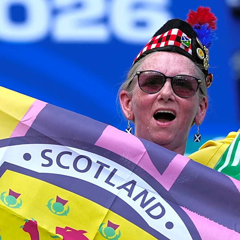 Scotland fans brave the heat and humidity to support their team at the World Cup against Brazil
