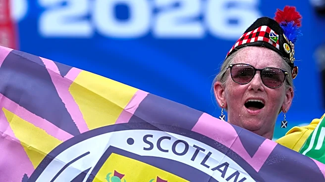 Scotland fans brave the heat and humidity to support their team at the World Cup against Brazil