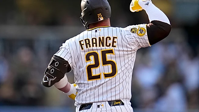 France homers, Sears wins season debut as Padres beat Braves 5-2 for 3-game sweep
