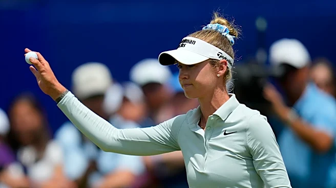 Nelly Korda soaks up fan support and shrugs off late mistake, after 2-under 70 to start Women's PGA