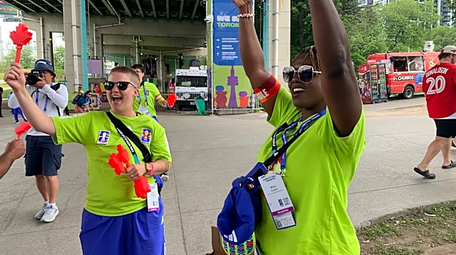 A maple leaf-shaped 'Canadian clapper' sparks a World Cup buzz across Toronto