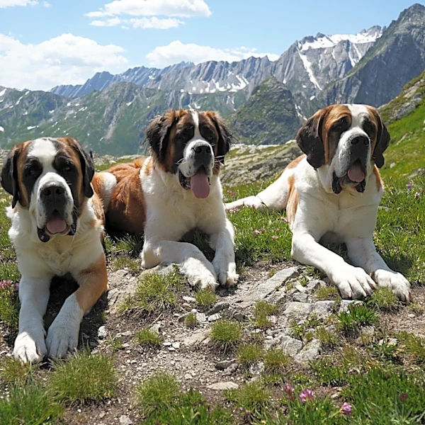 St. Bernard dogs still roam the Swiss Alps as part of this 'living museum' and its breeding program