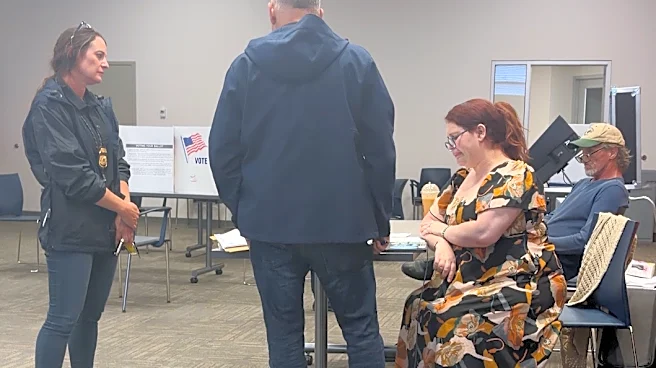 Election worker says federal officers confronted her at polls over social media post criticizing ICE