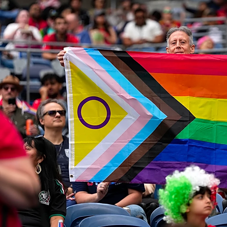 Rainbow flags dot Iran and Egypt's match as Seattle celebrates Pride during the World Cup