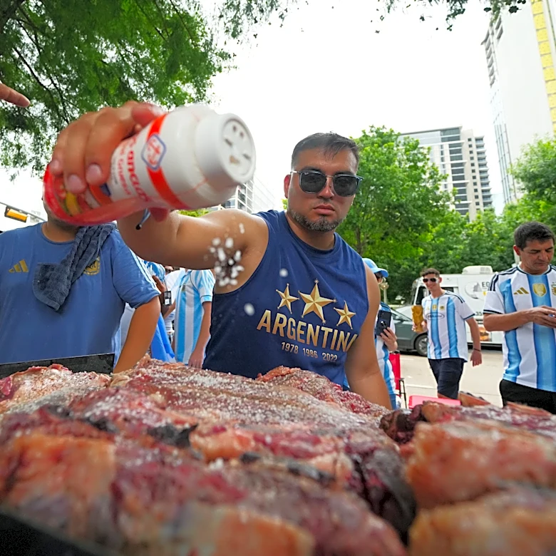 There's a beef about beef at the World Cup, as Argentina fans pour into Texas