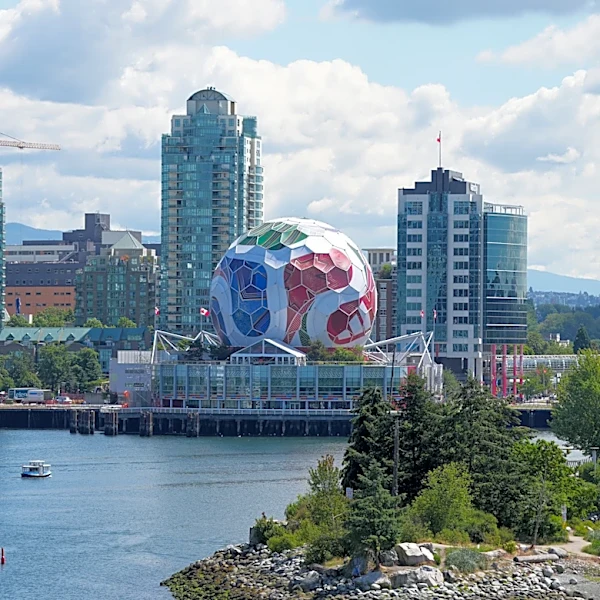 Vancouver turns its Science World museum into a giant 17-story soccer ball for the World Cup