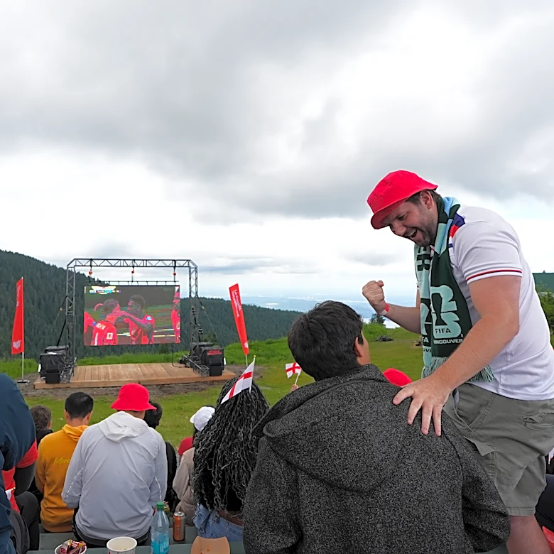Soccer meets nature at Vancouver mountaintop watch party