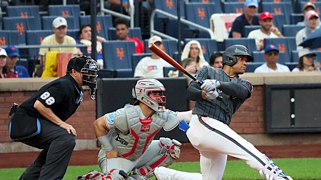 Triples by Lindor and Soto lead Mets past Phillies 6-2 to snap 7-game skid and give Green 1st win