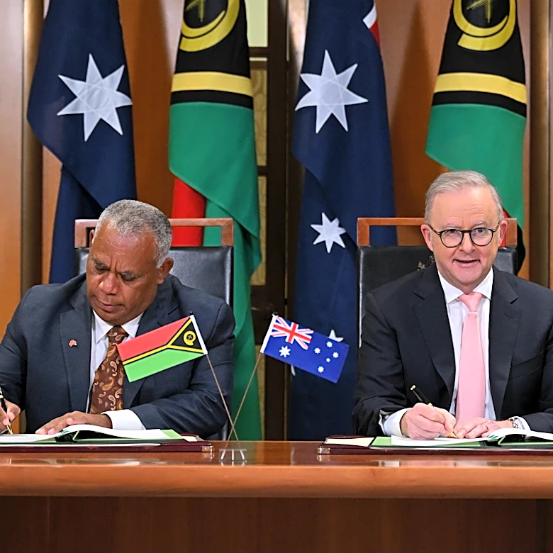 A long-awaited Australia-Vanuatu pact blocks China from building a military base