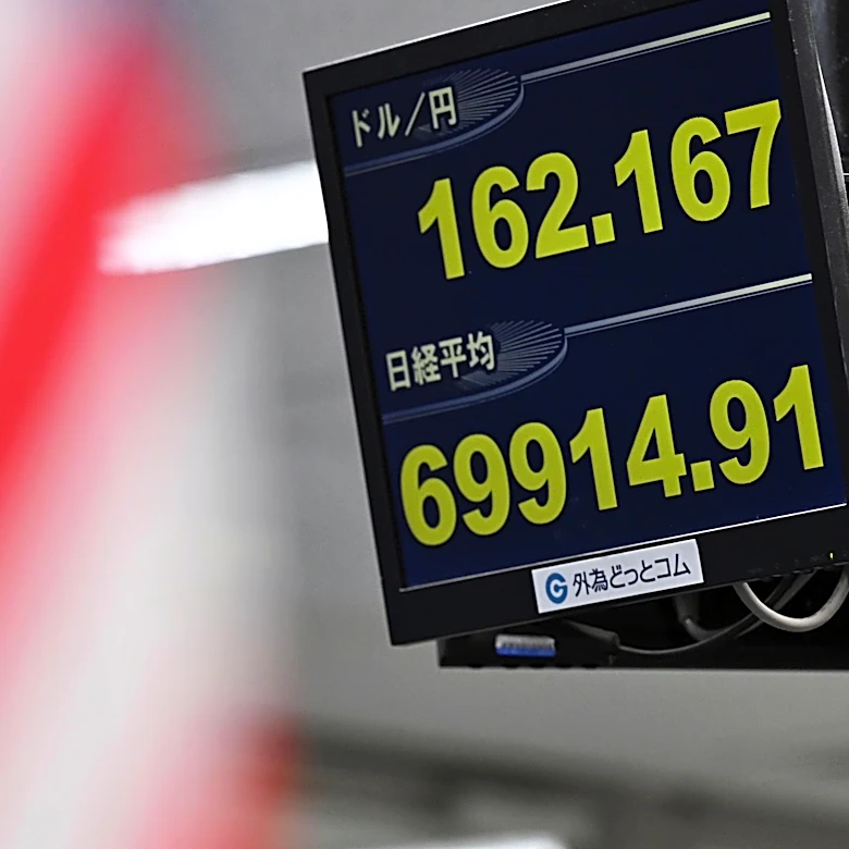 World shares follow Wall Street higher, while the Japanese yen hits a 39-year low against the dollar