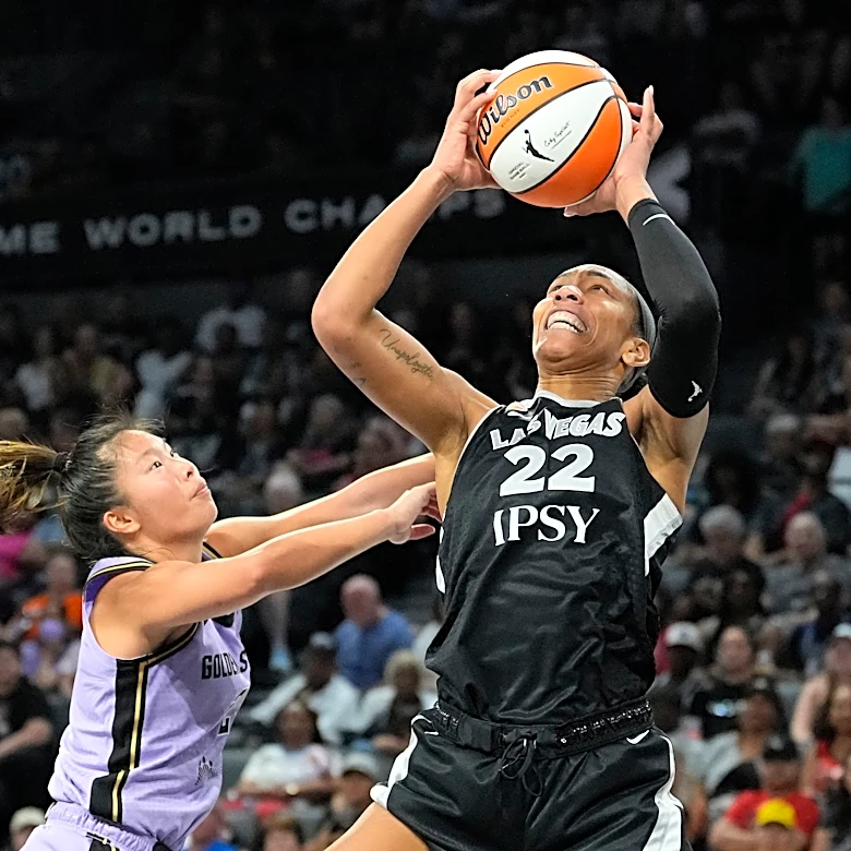 Aces rule out A'ja Wilson for Commissioner Cup final vs New York after ankle tweak