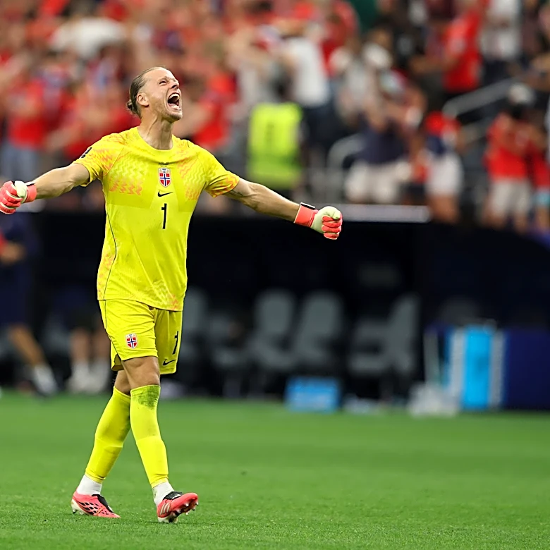 Orjan Nyland's spectacular late save will live in Norwegian lore after World Cup knockout win