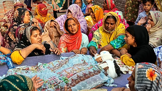 Mourners attend funerals for 14 Pakistani children killed in tutoring center roof collapse