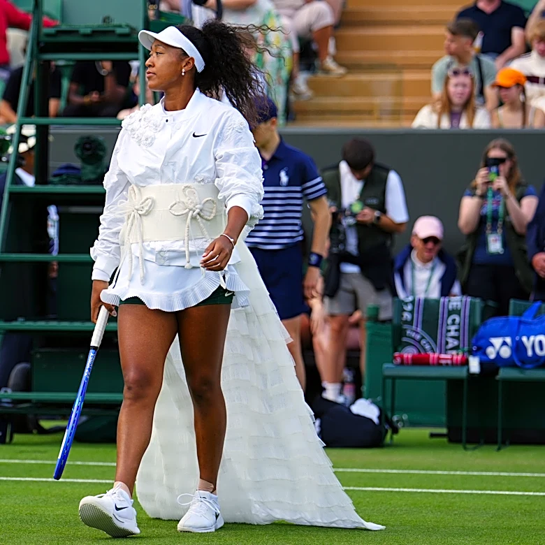 Naomi Osaka shows off another fashion creation as 2nd round gets under way at Wimbledon