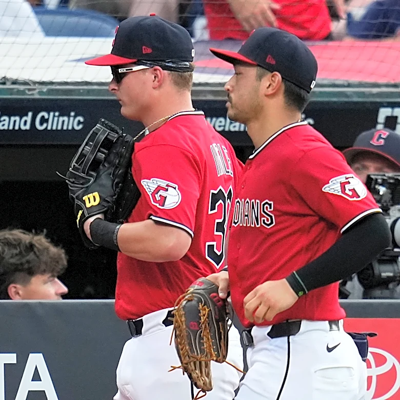 Guardians rookie Cooper Ingle loses track of outs, tosses ball into the stands to give Rangers lead