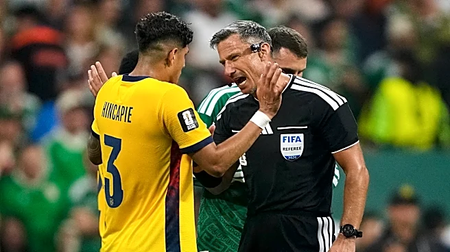 Why are World Cup refs giving red cards to players covering their mouths when confronting opponents?