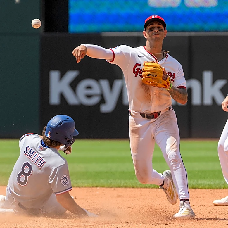 Fry and Hedges homer to power Guardians to a 9-4 victory over Rangers in series finale